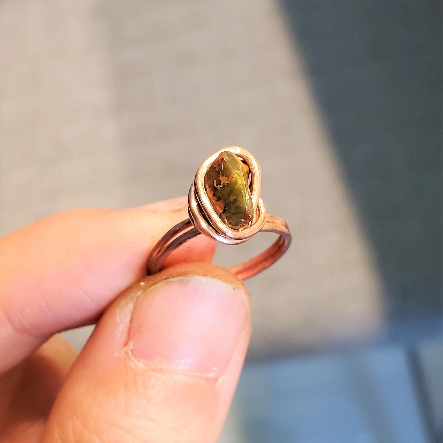 [FINAL SALE] Copper & Crystal rings | Bloodstone, Garnet, Apatite, Angel Aura, Ruby Ziosite