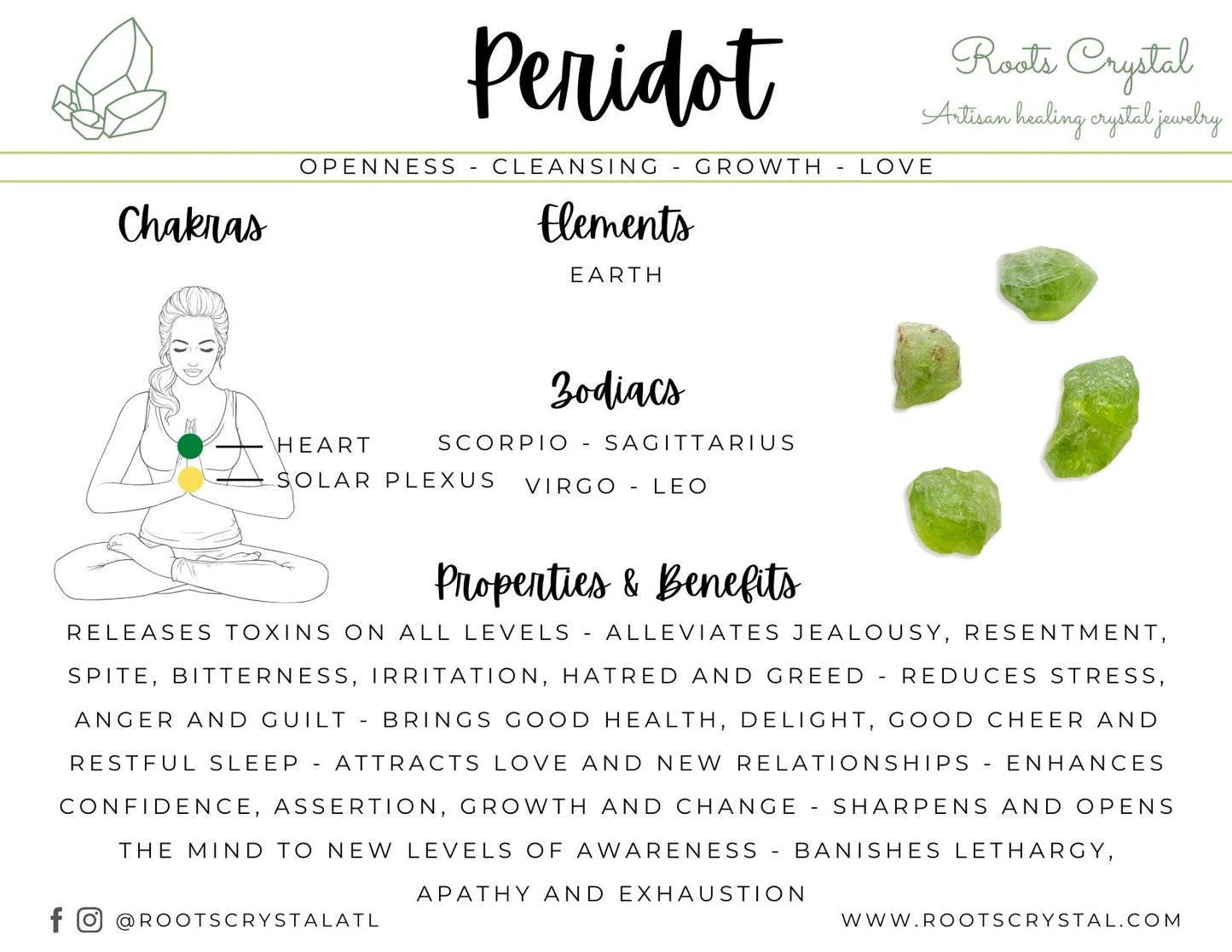 "Love" | Peridot Necklace | Openness, Growth, Love