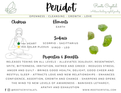 "Love" | Peridot Necklace | Openness, Growth, Love