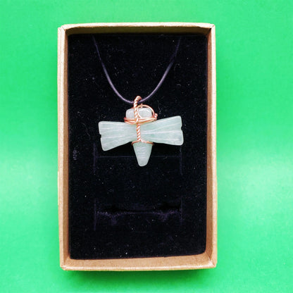 "Fly Away" | Aventurine Necklace, Ring | Good luck, prosperity, leadership