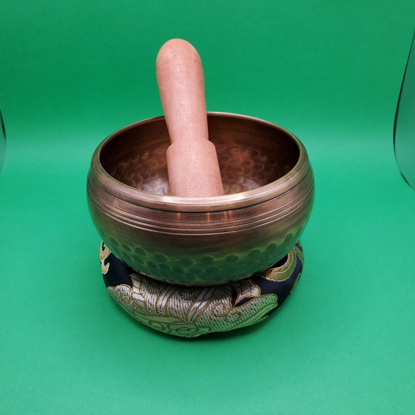 Hammered copper singing bowl