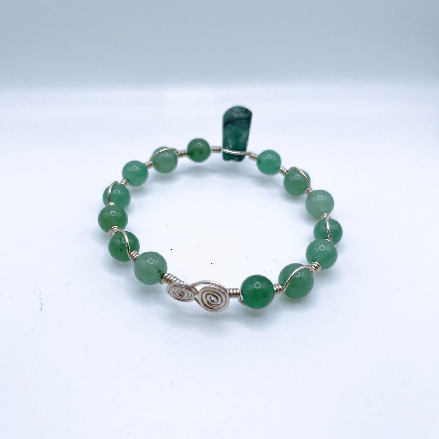 "Fortune" | Raw Emerald & Aventurine Necklace Bracelet Earrings | Love, Joy, Clairvoyance, Prosperity