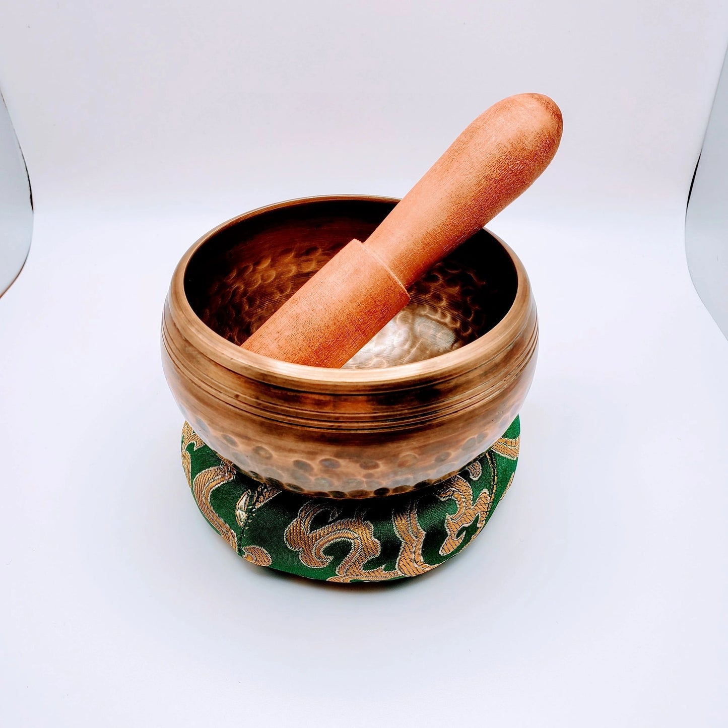 Hammered copper singing bowl