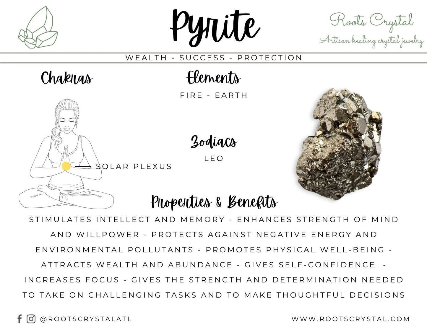 "Fool's Gold" | Pyrite Necklace | wealth, action, vitality, will-power