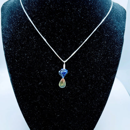 "Blessing" | Raw Sapphire Crystal Necklace | Royalty, Abundance, Blessings, Gifts