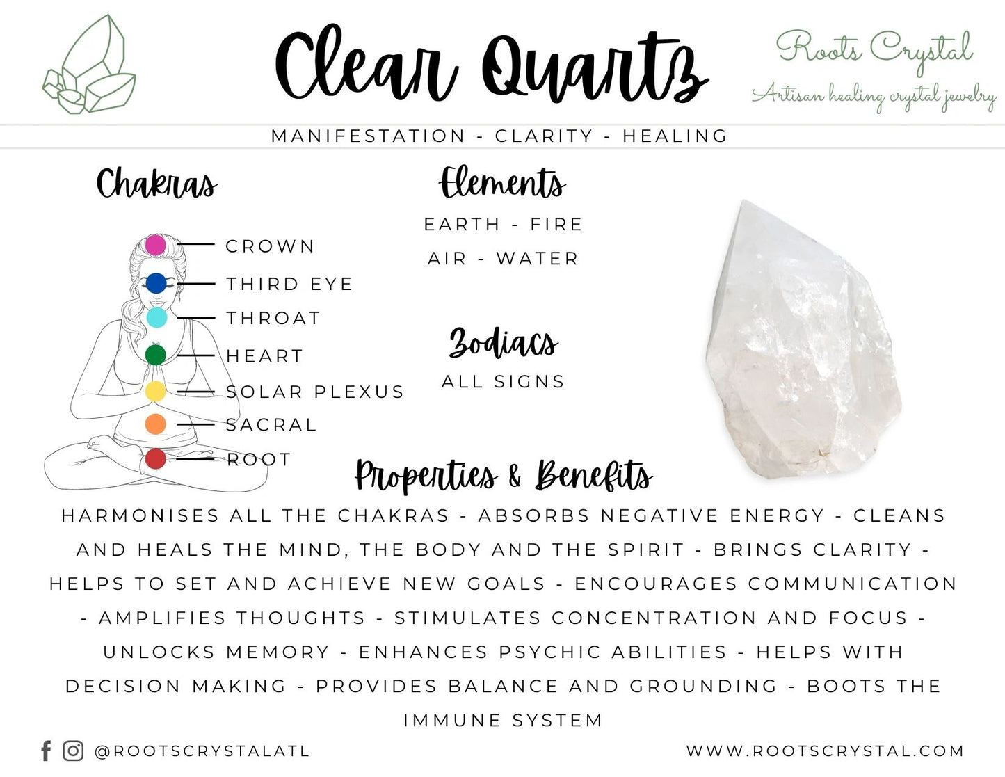 "Protection" Pack of Raw Crystals: Tourmaline, Amethyst, Citrine, Rose Quartz, Clear Quartz | Easily carry in your pocket