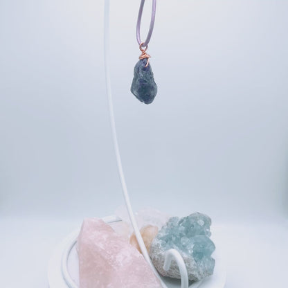 "Healer" | Raw amethyst necklace | protection, awareness, healing