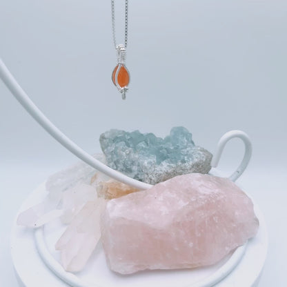 “Joy” | carnelian necklace | creativity, confidence, passion